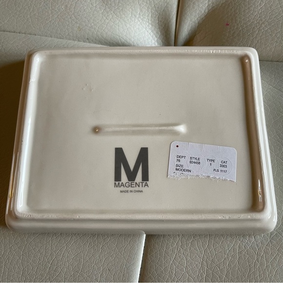 Rae Dunn daily planner tray ceramic can use dry erase markers - Picture 5 of 7